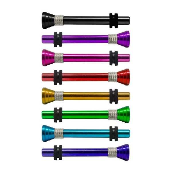 Acrylic Bong Metal Downstem Stem - Cone & Rubber Gromit Set - Random Colour (8cm) (2)