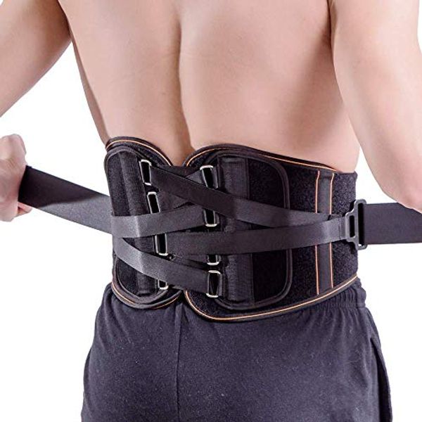 King of Kings Lower Back Brace Pain Relief with Pulley System - Lumbar Support Belt for Women and Men - Adjustable Waist Straps for Sciatica, Spinal Stenosis, Scoliosis or Herniated Disc - Small