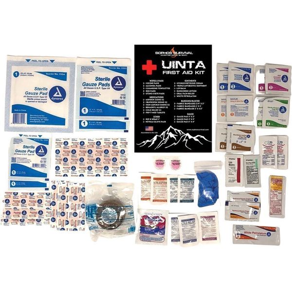 Sophos Survival Uinta Basic First Aid Kit For Minor Injuries / Health Issues