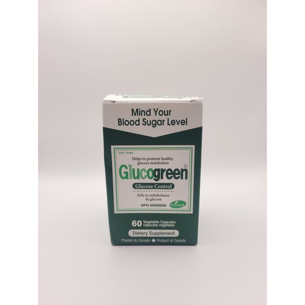 Glucogreen Glucose Control Supports Blood Sugar Level 60 Capsules