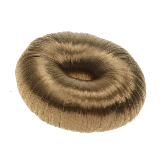 Hair Donut Up Do Hair Ring Hairstyler Bun Creator Bridal Hair Piece (Light Brown) for Women Girls by Glitz4Girlz