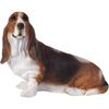 Sandicast Basset Hound Sculpture, Sitting, Small Size