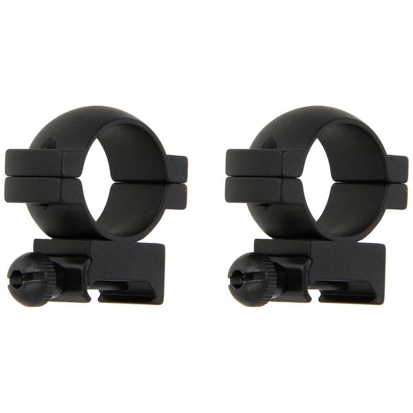 WEAVER 47316 Mount Ring Pair, 1" Main-Tube, High, Matte Black