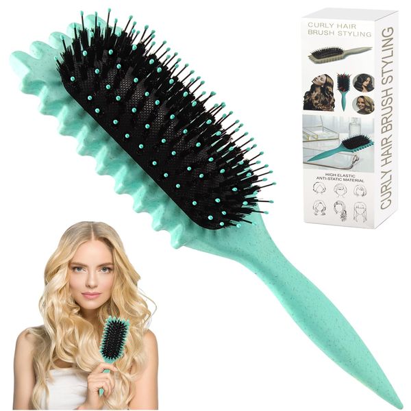 Curl Defining Brush, Hair Brush for Curly Hair Curl Brush Styling Brush Shaping and Defining Curls Define Curls Brush Curl Define Brush Curly Hair Bath Products for Women and Men Less Pulling