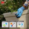 3M Comfort Grip Gloves, Blue, Medium, For Gardening