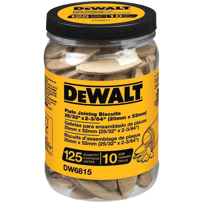 DEWALT, DW6815, Tube Biscuits -Size 10