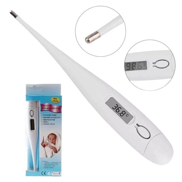 Digital Thermometer Medical LCD Alarm Baby Adult Oral Ear Body Fever Arm tongue