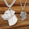 Solid Sterling Silver ROTTWEILER (Rotty) Dog Pendant & Optional Necklace (Handmade UK)