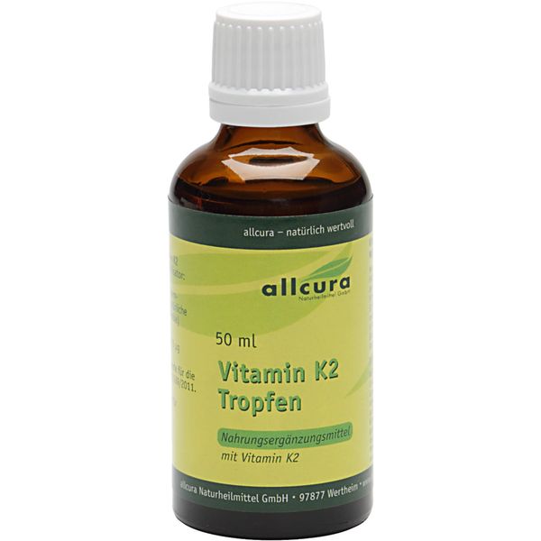 allcura Vitamin K2 Tropfen, 50 ml Lösung