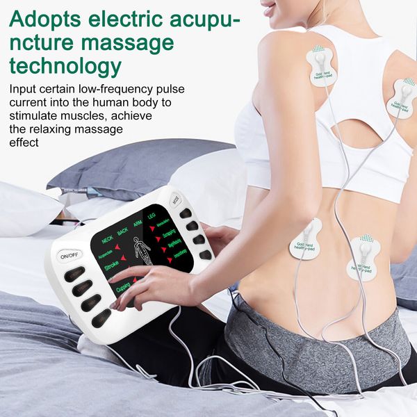 Electric Pulse Massager Tens Unit Muscle Stimulator Machine Therapy Pain Relief