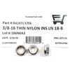 (25) 3/8-16 Stainless Steel Nylon Insert Jam Thin Nuts NTE Locking Nuts