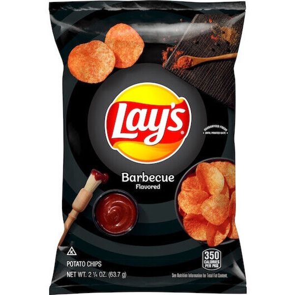 Lay's Bbq Potato Chips, 2.25 Ounce, 24 Per Case