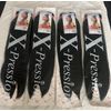 XPRESSION COLOUR 1, 4PACKS XPRESSION 46 INCH PRE STRETCHED/PRE PULLED XPRESSION LAGOS BRAIDS XPRESSION 46” (COLOUR 1 Jet Black )