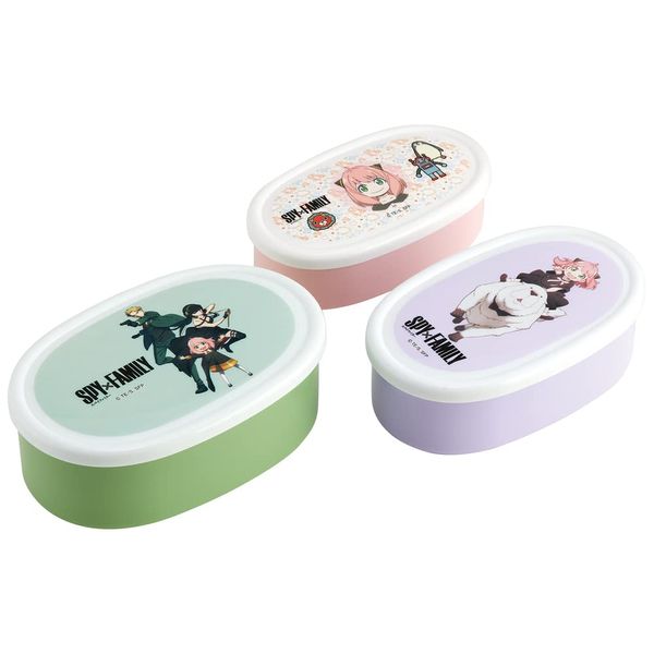 Skater SRS3SAG-A Bento Box, Sealed Containers, Storage Containers, Set of 3, Made in Japan, 2.9 fl oz (860 ml)