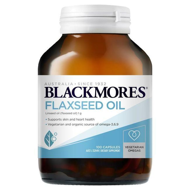 Blackmores Flaxseed Oil 1000mg 100 Vegetarian Capsules