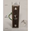 Mini Door Release Exit Button, NO/NC Momentary, Stainless Steel, New.