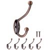 Fuxxer® 5 x Classic Coat Hooks Towel Hooks Coat Hooks Copper Design