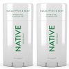 Native Deodorant Eucalyptus & Mint 2.65oz (2 pack)