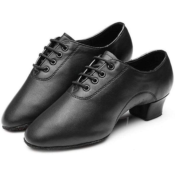 Sansha Men's Dance Shoes, Matte, Modern, Latin, Ballroom Dance, Classic, High Quality, Black, Black