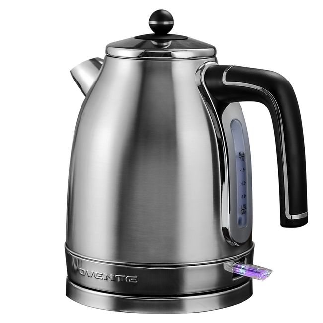 OVENTE 7.2-Cup White Stainless Steel Electric Kettle with