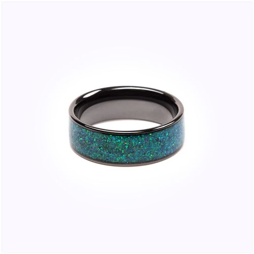 CNICK Tesla Smart Ring Accessories: Ceramic Ring for Model 3/Y/X/S and Cybertruck to Replace Key Card Key fob. (10, Opal)