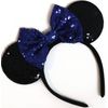 CLGIFT Blue Mickey Ears, Rainbow Sparkly Electrical Parade Ears