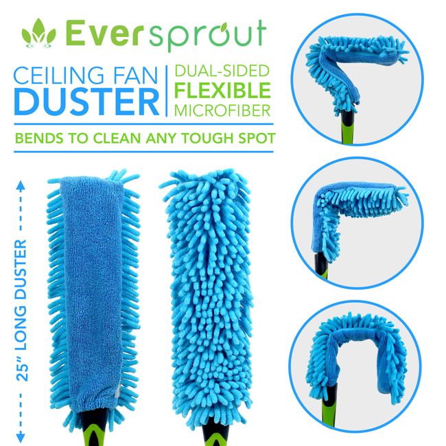  Flexible Fan Dusting Brush, Bendable Dusting Brush