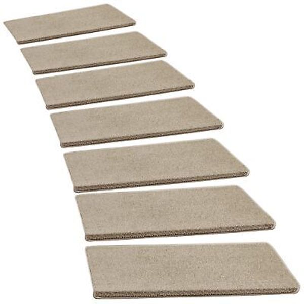 Bullnose Carpet Stair Treads Set Tape Free Nonslip Indoor Stair Protectors Pet F