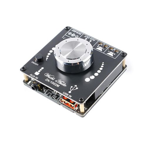 EC Buying ZK-1002M 2.0 Stereo 2 x 100W Bluetooth-Compatible 5.0 Amplifier Board AUX USB Interface 100W+100W Power Output Component Amplifiers Module