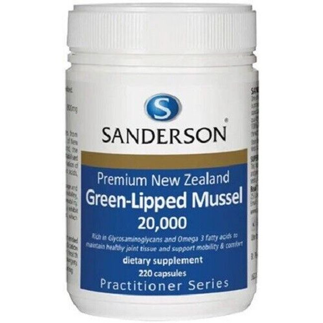 Sanderson Premium NZ Green-Lipped Mussel 20,000 Capsules 220