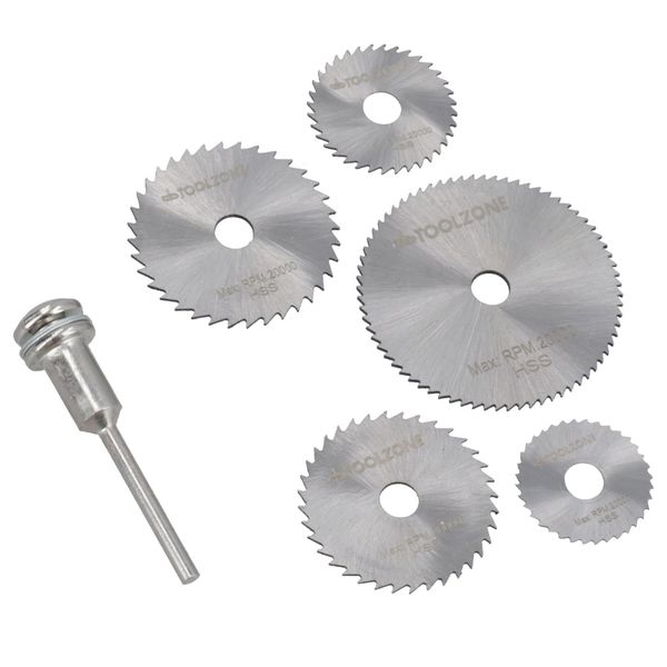 6PC HSS Mini Circular Saw/Circle Rotary Cutting Disc Blade TE272