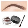 Eyebrow Cream, Waterproof Eyebrow Gel Long Lasting Brow Pomade with Brush, Natural Versatile Tinted Brow Gel Creates Natural Looking Brows for Holiday Parties Makeup (2#Dark brown)