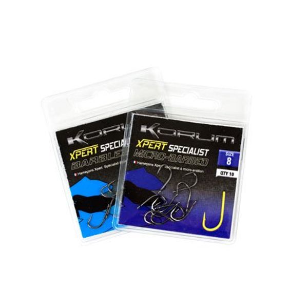 Korum Xpert Specialist Hooks Barbless Size 8 Qty 10