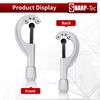 Sharp-tec 6-67mm Pipe Cutter, Adjustable Pipe Slice, Tube Cutter with Replacable Cutting Wheel