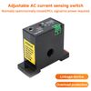 Jadeshay AC Current Meter Switch, AC 240V 0.2-30A Adjustable Current Detection Switch Current Measuring Switch with Indicator Light, Normally Closed