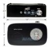 Black Retro AM FM Radio With Bluetooth Speaker MP3 Player Function