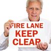 SmartSign "Fire Lane - Keep Clear" Sign | 10" x 14" Plastic