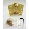 Satin Brass 1/4" Radius Adjustable Self Closing Spring Hinge (US4)