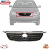 New Front Grille Assembly Chrome Shell Gray Insert For 2005-2008 Toyota Corolla