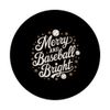 Merry And Baseball Bright Christmas PopSockets Adhesive PopGrip