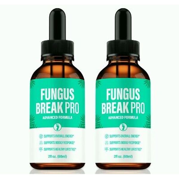 (2 Pack) Fungus Break Pro Drops for Toenail Fungus Relief and Aid Nail Health