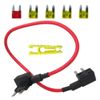 Repair Fuel Pump Relay Bypass Cable for 2011-2013 Dodge Caravan (Red)