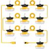 100 Ft LED Construction Work String Lights 150W 15000Lm Linkable Industrial