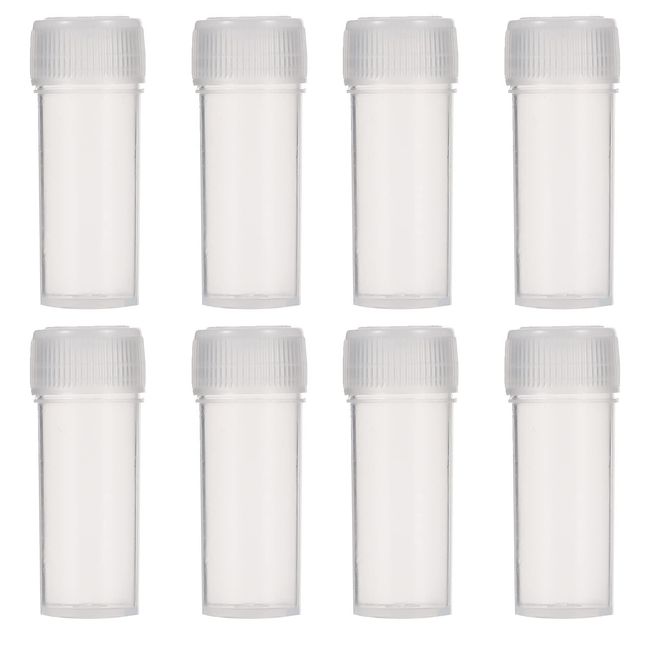 100PCS 5ml Plastic Small Vials with Screw Caps Sample Tubes