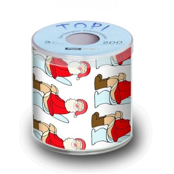 Toilettenpapier mit Weihnachtsmotiv "Oh"