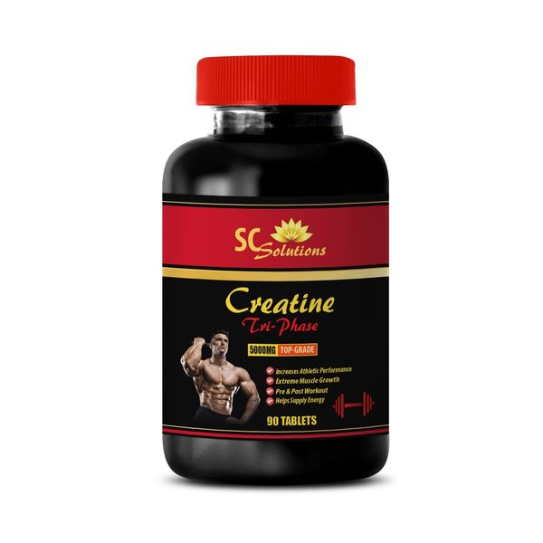 Creatine HCI - CREATINE TRI-PHASE - Pre Post Workout 1 Bottle 90 Tablets