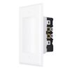 Construct Pro Single Gang Recessed Dual Power Outlet (White, ETL Listed)