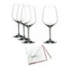 Riedel Extreme Cabernet Glasses 4 Pack Value Gift with Polishing Cloth