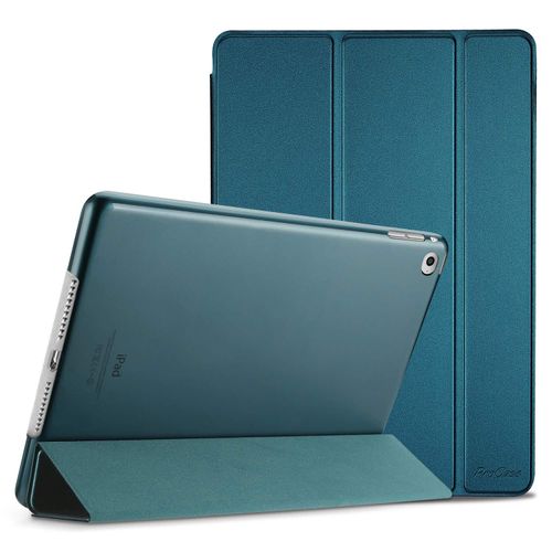 ProCase Smart Case for iPad Air 2 2014, Ultra Slim Lightweight Stand Protective Case Shell with Translucent Frosted Back Cover for iPad Air 2nd (A1566 A1567) -Teal
