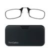 ThinOptics Reading Glasses 1.50 Black Frames With Universal Pod Compact Case - No Temple Armless Readers 1.50 Strength With Flex-Fit Technology